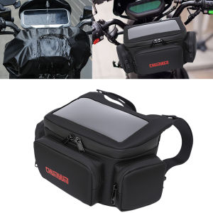 Motorbike Handlebar Bag Waterproof Large Screen Motorcycle Phone Storage Bag For Vespa Cycling Satchel fanny pack