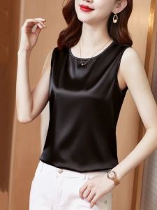 High-end Satin Sleeveless Summer Tank Top