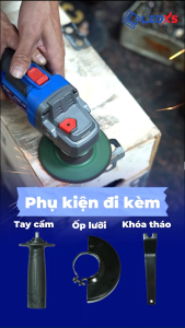 Thân máy mài pin Leoxs 1 tấc chân pin phổ thông Makita 21V 9600rpm không chổi than chuyên dụng cắt mài