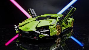 Building Block 1:14 Remote Control Car 1280PCS Block Car High Difficulty Mechanical Group Model Assembling Compatible Technic Toys For Boys Kids Mainan Budak Lelaki Birthday Gift