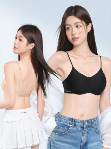 Secret World | Shockproof High Intensity Summer Light Back Beauty Small Chest Gathered Fine Strap Sports Bra