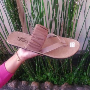 Sandal Kulit Wanita SoL Karet Lentur Anti Licin