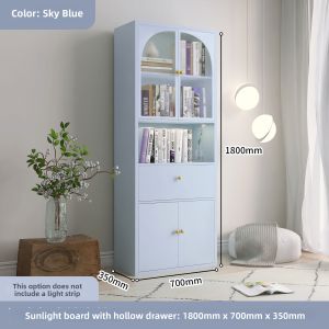 Home Glass Door Bookcase For Childrens Storage and Display