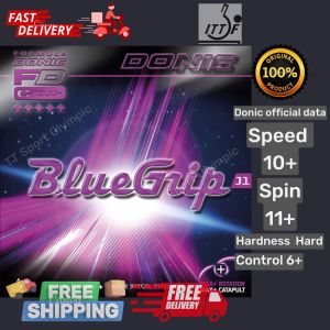 Donic BlueGrip J1 Sticky Elastic Rubber Getah Ping Pong Table Tennis blue grip c1 c2 Zhang Jike Ji ke dhs