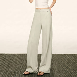 High Waist Wide Leg Straight Leg Casual Loose Trousers