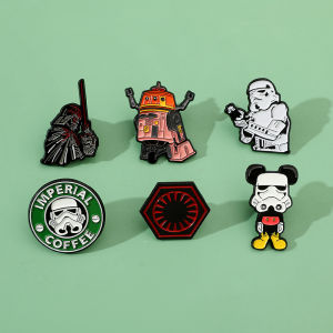 Hot Toys | Star Wars Creative Cartoon Brooch Fashion War Enamel Pin Metal Badge Jewelry Clothing Backpack Accessories Gift