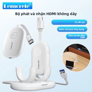 Lemorele | Bộ Thu Phát HDMI Không Dây Sạc Lại Được Lemorele Độ Phân Giải 1080P Phạm Vi 50M Dùng Cho Hội Họp Và Giảng Dạy