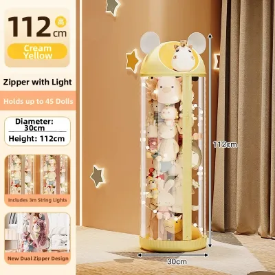 Transparent Large Stuffed Toy Storage Bucket