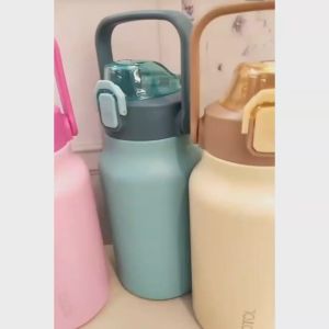 THERMOS KOPI DUBBLIN TERMOS MERK BOTOL BASKET 1400ML STAINLESS ADA SEDOTAN TAHAN PANAS DAN DINGIN