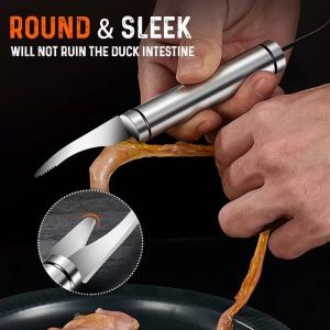 Multifunctional Fast Shrimp Peeler Stainless Steel 6 In 1 Fish Knife Shrimp Line Cutting Scraping Digging Knife Kitchen Tools