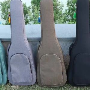[h] Guitar Bag  41 Inch  40 Inch  39 Inch  36 Double Shoulder Folk Classical Cotton Waterproof Guitar Bag Printable