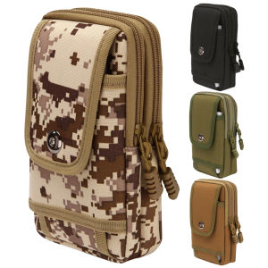 Vktech กระเป๋าคาดเอว Molle ขนาด 7 นิ้ว สำหรับเดินป่า มีหลายช่องใส่และสายปรับได้