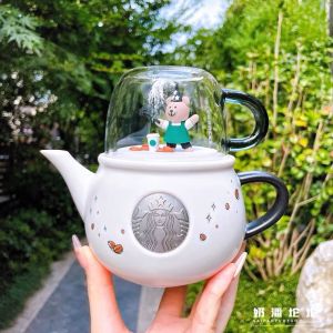 Starbucks China 2022 Go Green Magician Bearista Bear Magical Series Thermos Thermal Tumbler Teapot Mug Cup