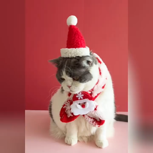 [NOEL 3] Khăn/ yếm nhung cho thú cưng - Phụ kiện theo mùa cho thú cưng - Tiệm Mèo Moa