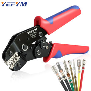 Crimping Tools SN-2549S For PH2.0/XH2.54/2.8/3.0/3.96/KF2510/JST Terminal AWG 28-18 (0.08-1.0mm²) Wire Ratcheting Pliers YEFYM
