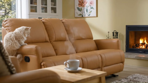[Free Installation] Univonna Javier 3-Seater Recliner Sofa | Modern PU Leather Sofa | Comfortable Manual Recline | Custom Colors & Free Delivery