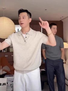 XIBAIYI | Áo Polo Mỏng Thoáng Casual Kiểu Retro