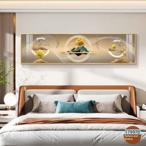 Modern Minimalist Bedroom Decorative Painting Fu Lu Double to Master Bedroom Room and Wall Hanging Pictures Accessible Luxury Bedside Painting Living Room Mural