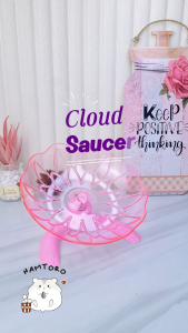 Hamtoro Cloud SAUCER Mainan Hamster Kincir Luas Diameter 17cm