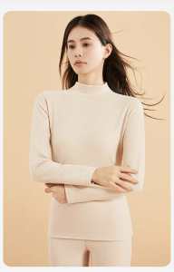 ดลองจอนกันหนาว ชุดกันหนาว ชุดลองจอนคอปีน ผ้าแคชเมียผสมผ้าไหม หนานุ่ม ใส่กระชับ กันหนาวถึง-15 องศา ดีไซน์คอปีนป้องกันลม ป้องกันแบคทีเรีย ไม่ชื้น ป้องกันไฟฟ้างสถิต พรีเมี่ยมคุณภาพสูง