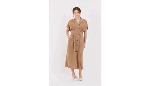 Badomoda DIORLY Collared Wrap Dress