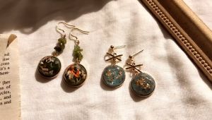 925 Silver 14K Creative Design Wizard of Oz Earrings Female Simple Versatile Retro Earrings