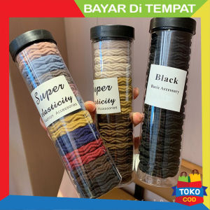 New iKat Rambut Wanita 20Pcs Spiral Elastis Fashion Korea Cantik Warna Cerah Premium Free Box import KCR29