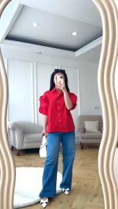 NANDO (instant) DRESS NATALAN TERBARU IMPORT BKK