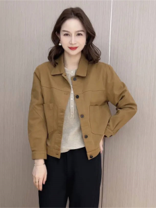 Short Denim Jacket Womens Casual Thin Spring Autumn New Style Small Size Versatile Open Cardigan Long Sleeve Regular Fit