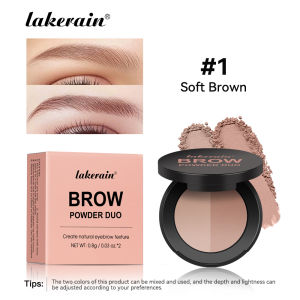 Brow Powder Duo Two-color Eyebrow Powder Design Long-Lasting Natural 3-Dimensional Eyebrow Shape Makeup Fine Powder Cosmetic