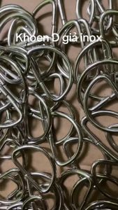 Khoen Chữ D 30mm Màu Trắng – Phụ Kiện Quai Đeo Túi Xách Đa Năng Kim Loại Chống Gỉ