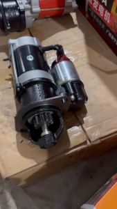 Đề 2636A 11 răng 24v 5.8KW đề xe ô tô 25 tấn đến 6 tấn cửu long trường hải cong thẳng cổ 82 phi răng 39 tai 120 tâm lỗ