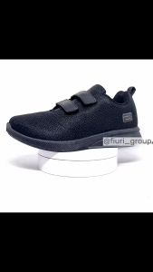 FIURI - Ando - BSC 33 VELCRO 29-38 FULL HITAM - Sepatu Kets Wanita-Sepatu Sneakers Wanita-Sepatu Olahraga Sport Wanita-Sepatu Casual-Sepatu Jogging Lari Fitness Gym Senam Wanita-Sepatu Anak Perempuan Cewek-Sepatu Sekolah Bertali SD SMP SMA