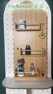 Bảng Pegboard Hình Mây – Trang Trí & Trưng Bày Phụ Kiện-Đột có chắn kệ