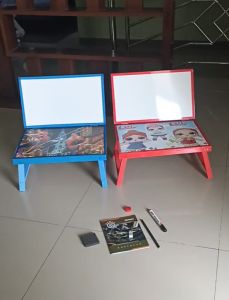 meja belajar anak lipat/alat tulis anak lengkap 1 set