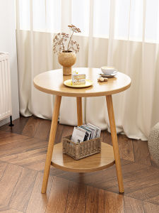 Sofa Side Table Home Living Room Small Tea Table Bedroom Bedside Shelf Storage Rack Balcony Casual round Table Modern Simple Style