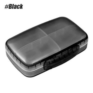 8 Compartments Portable Pill Case Travel Pill Organizer 1 Pc Big Pill Box for Pocket Purse Portable Medicine Vitamin Container