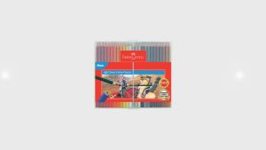 Faber Castell Color Pencils Colour Pencils 12L 24L 36L 48L SLIM Flexi plastic case (Pensil Warna dalam Plastik)