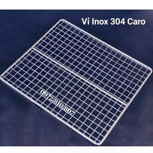 Vỉ Nướng Caro dùng Lò Nướng Sanaky. Làm vỉ inox 304 theo yêu cầu