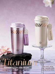 Fuguang | Tách Cà Phê Đôi Lớp Titanium Sạch