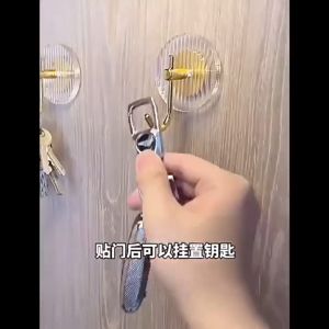 Self Adhesive Acrylic Hooks Wall Hanging Hook for Key Cloth Coat Bathroom Towel Holder Rack Hook Organizer Accessories