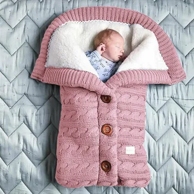 Túi Ngủ Bé Dệt Len Ấm Áp