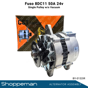 MITSUBISHI FUSO 8DC11 ALTERNATOR ASSEMBLY SINGLE PULLEY WITHOUT VACUUM 50A 24V BY-0132IR
