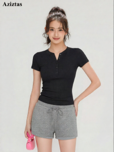aziztas | Henri Neck Slim Fit Breathing Fitness Shirt