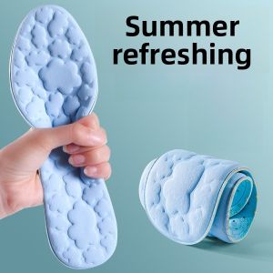 LINGMIAO | Cool Ice Sensation Absorbent Breathable Insoles
