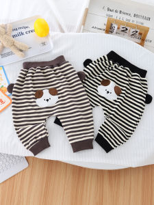 Baby Casual Long Pants Spring Autumn Outwear Big PP Baby Boys Girls Clothes Comfortable Loose Waist Elastic Waistband