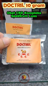DOT10 | Doctril 10 gram | Obat CCRD Spektrum Luas | Obat Pernapasan & Pencernaan untuk Unggas Ayam