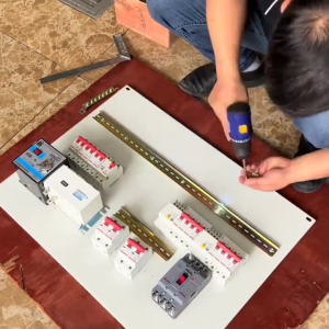 grooved metal DIN fixed C45 Circuit Breaker rail relay rail DIN mounting rail 10CM 20CM 30CM 40CM 50CM Brass Color Types