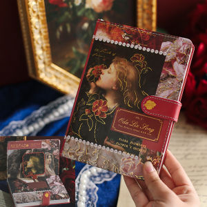 Van Gogh Oil Painting Notebook Boxed Premium PU Magnetic Colorful Inner Pages World Famous Painting Diary Book Artistic Retro Style Notebook for Students Creative Popular Ins Beautiful Stationery