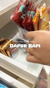 MIKKA Kotak Bening Akrilik: Solusi Penyimpanan Dapur & Kantor
